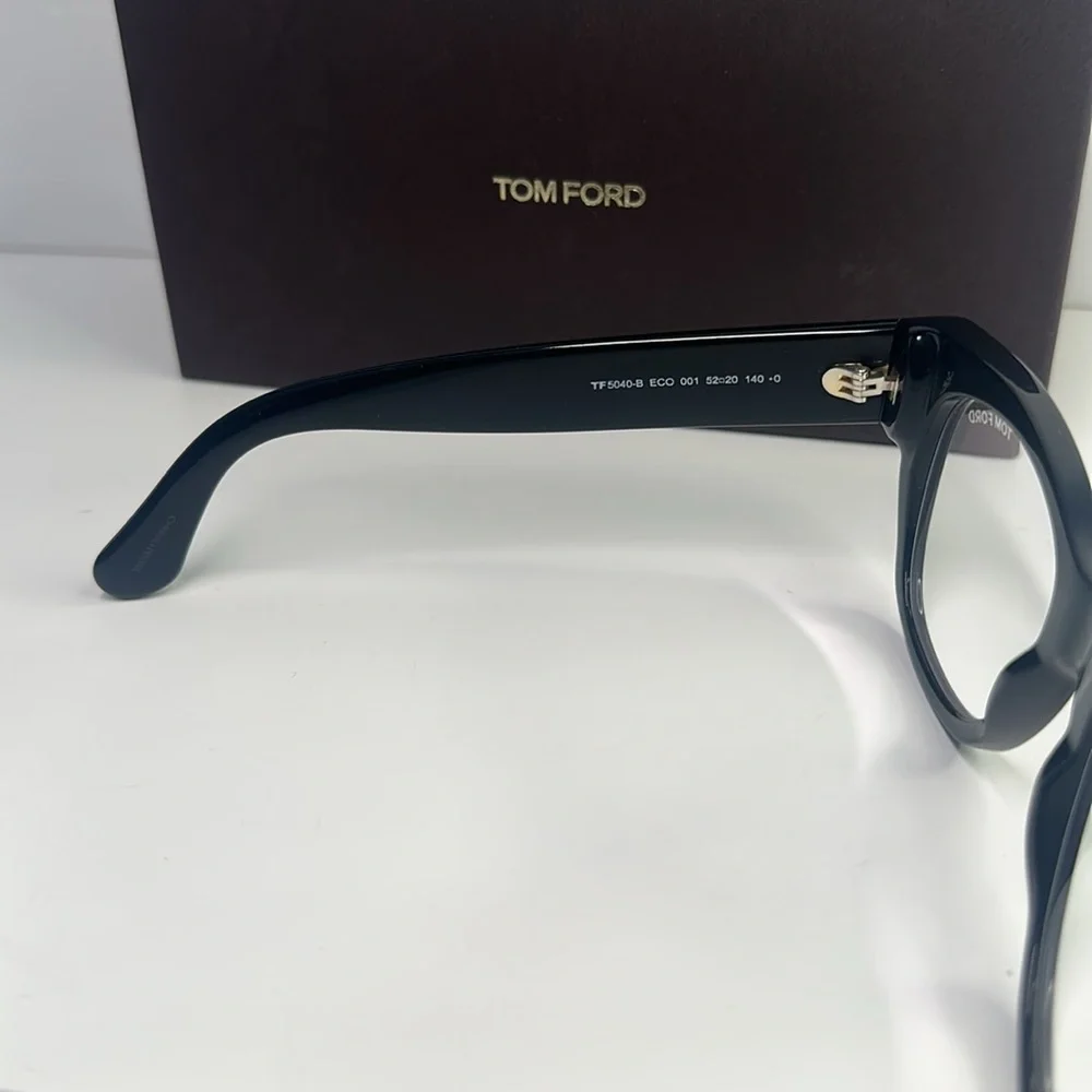 Tom Ford Black Eyewear with White Case